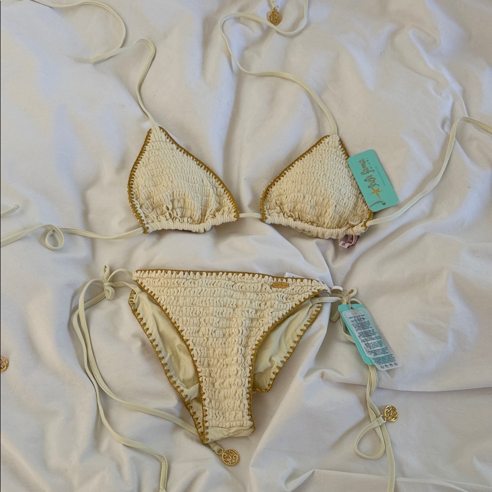 Luli Fama bikini top size L bottom size S brand new